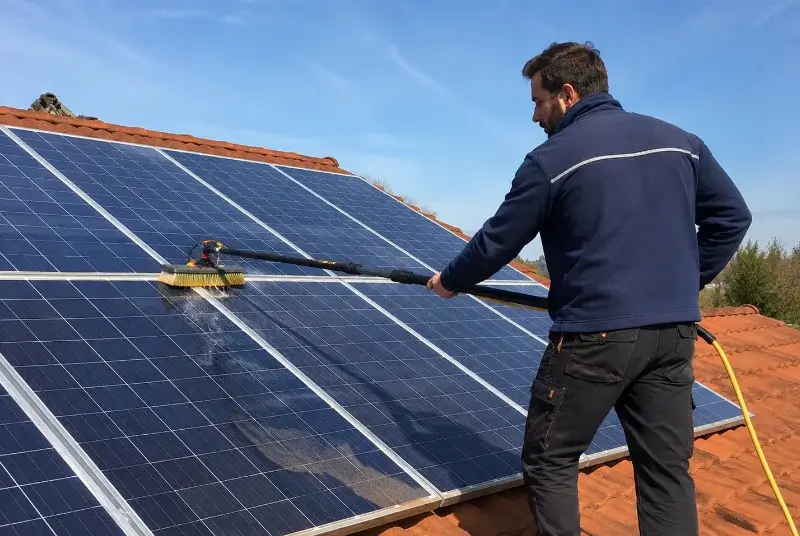 Nettoyage et entretien de panneaux solaires à Crossac
